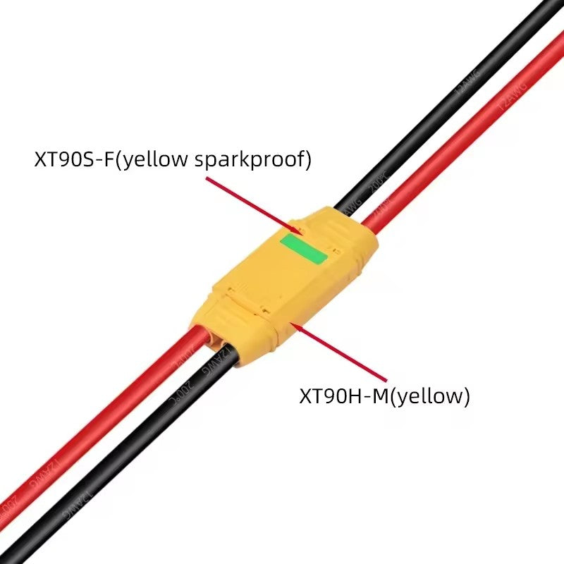 High Quality Customized Ads Plug Cable Assembly 50a 600v Connector Ads Extension Cable (2 pcs)