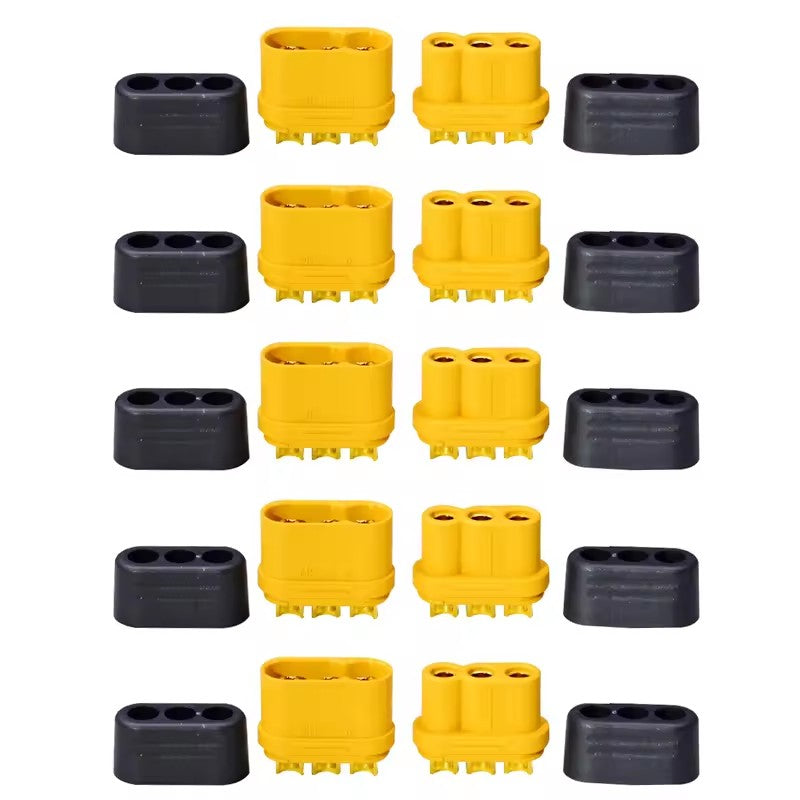Amass MR60-M/F Male and Female with Protective Cover Plug Socket Connector Suitable for Aircraft Model Drones (5 sets)