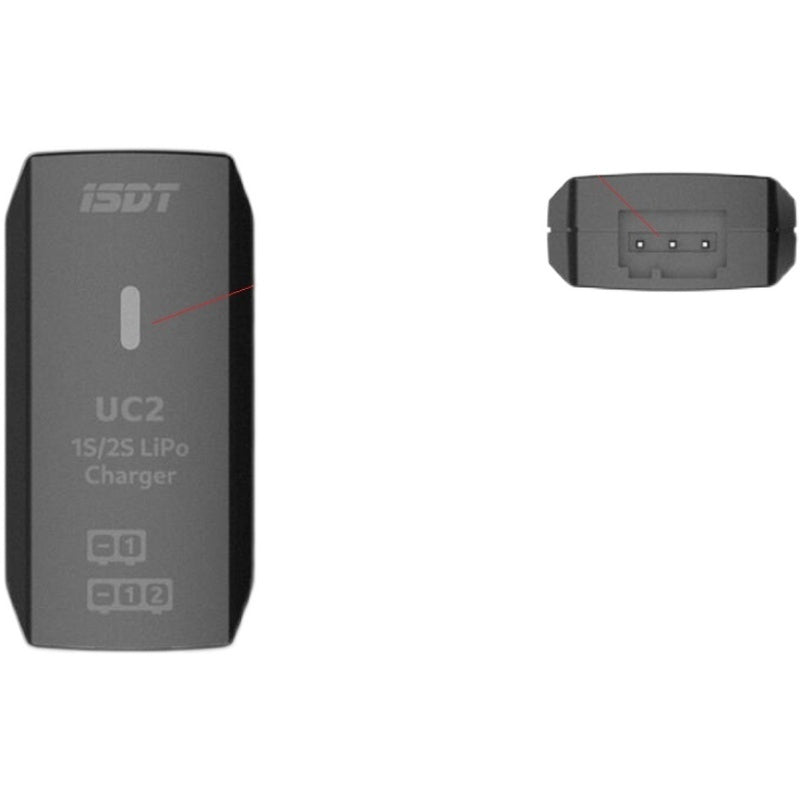 ISDT UC2 1S-2S LiPo Smart Battery Charger USB XH 2.54 Direct Charge
