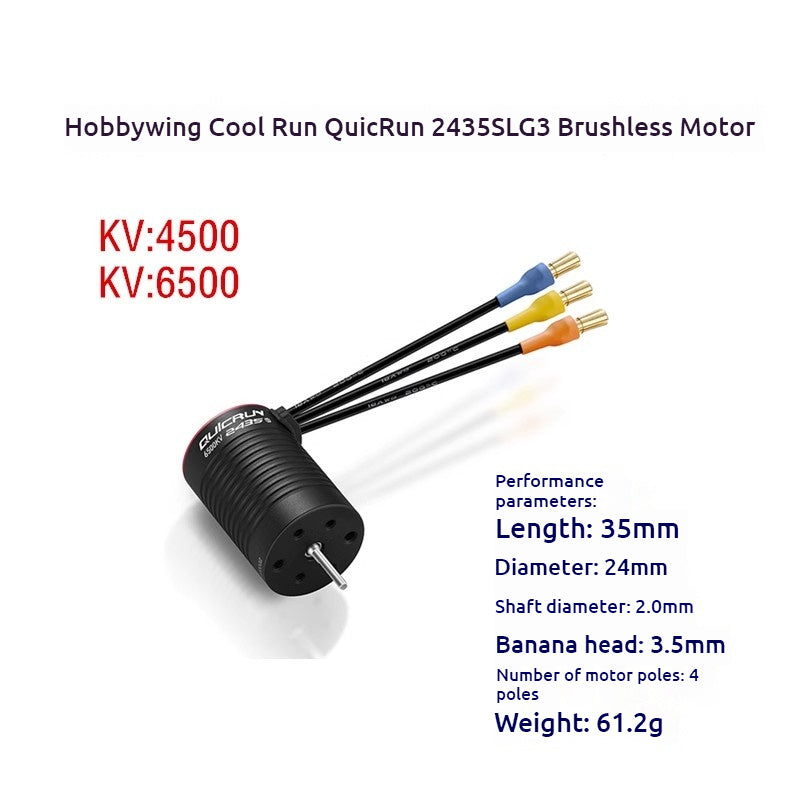 Hobbywing QUICRUN WP-16BL30 WATERPROOF BRUSHLESS ESC 2435-G3 Motor(4500KV/6500KV)