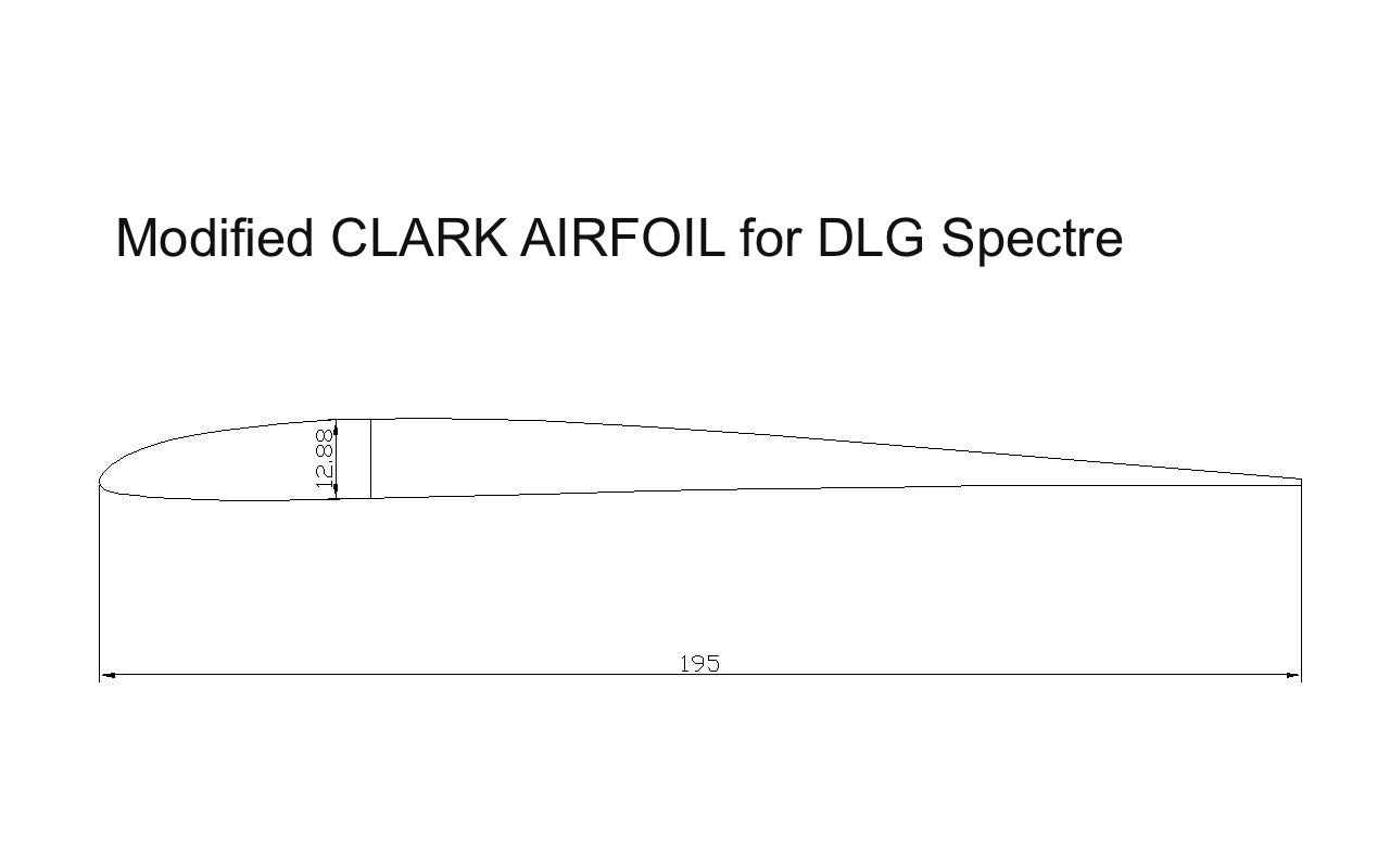 The AG4XXXX SPECTRE I Soaring Thermal DLG Glider
