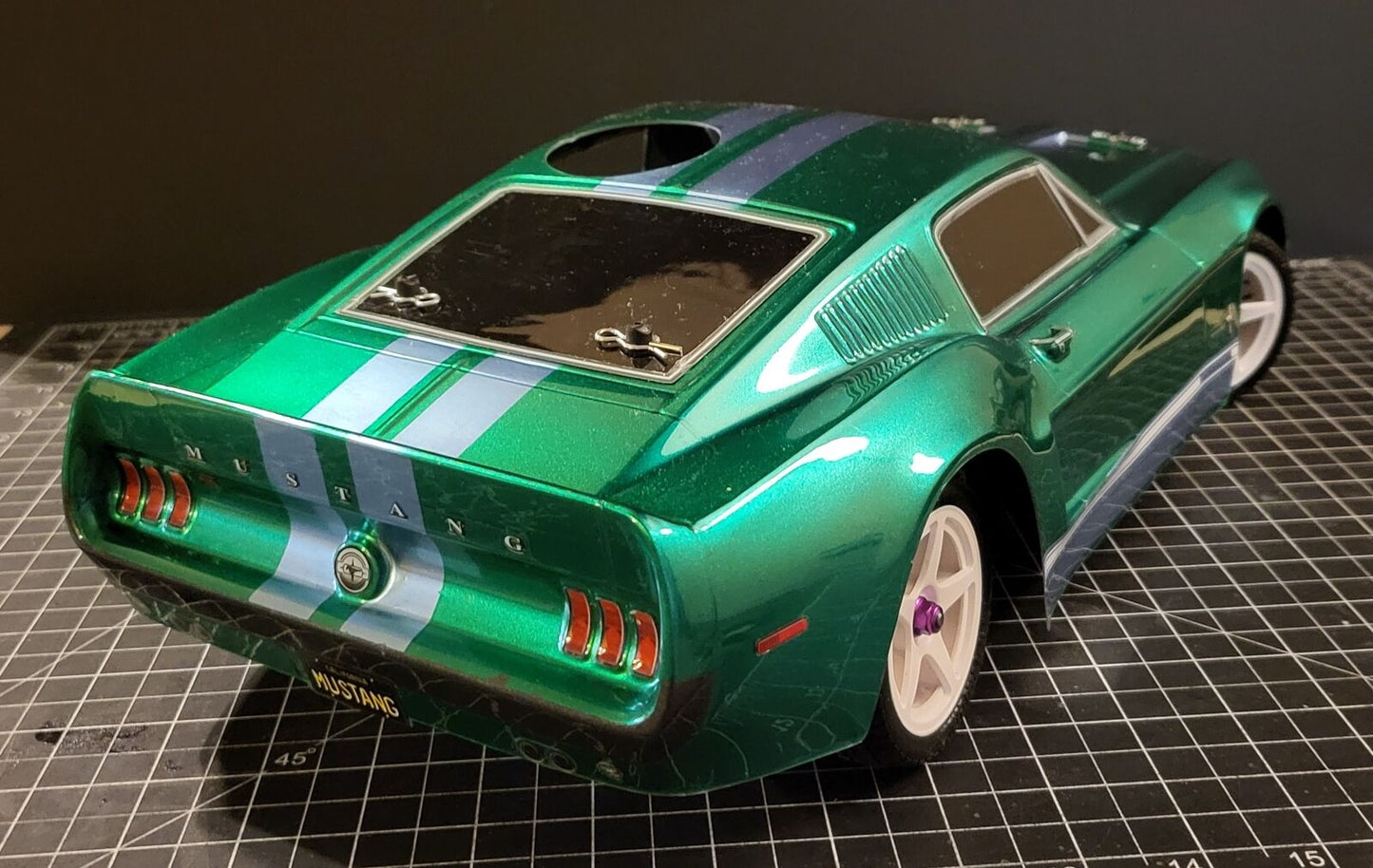 1/10 Lexan Clear RC Car Body Shell for 1968 FORD MUSTANG FASTBACK 200mm