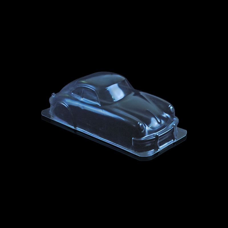 Pre-Owned 1/10 Lexan Clear RC Car Body Shell for MINI Porsche 356 BODY