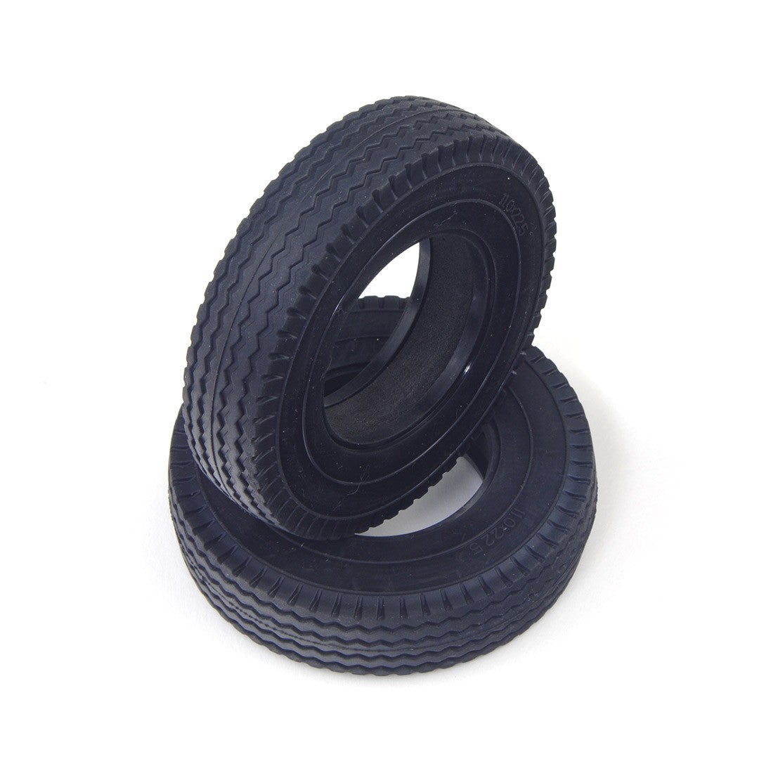 1/14 Tractor Trailer Truck Rubber Tires with Sponge Insert 22mm 2pcs TAMIYA Compatible