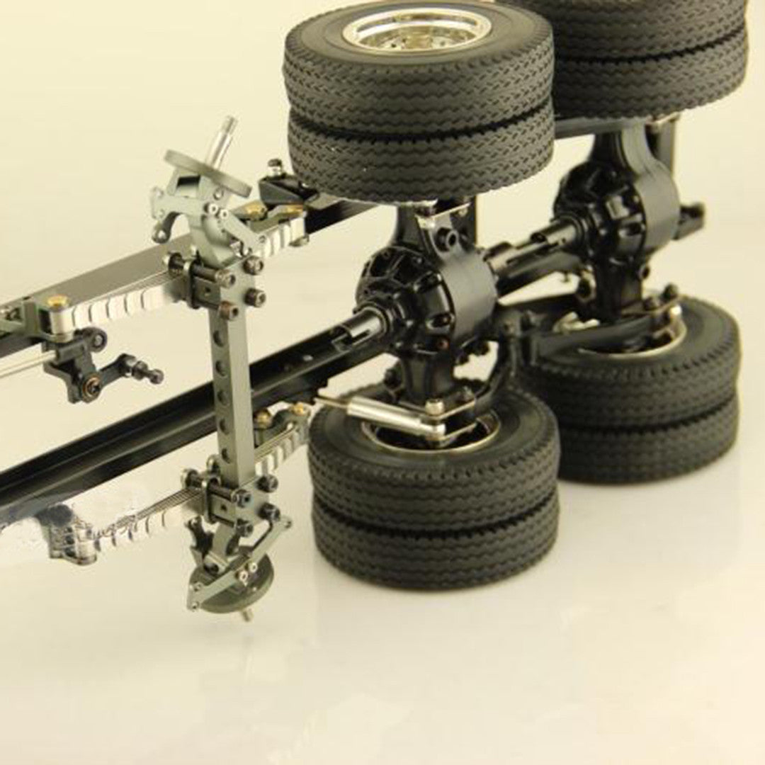 1/14 Aluminum Unpowered Front Axle Tilt Design Emulation for truck tractor/dump truck