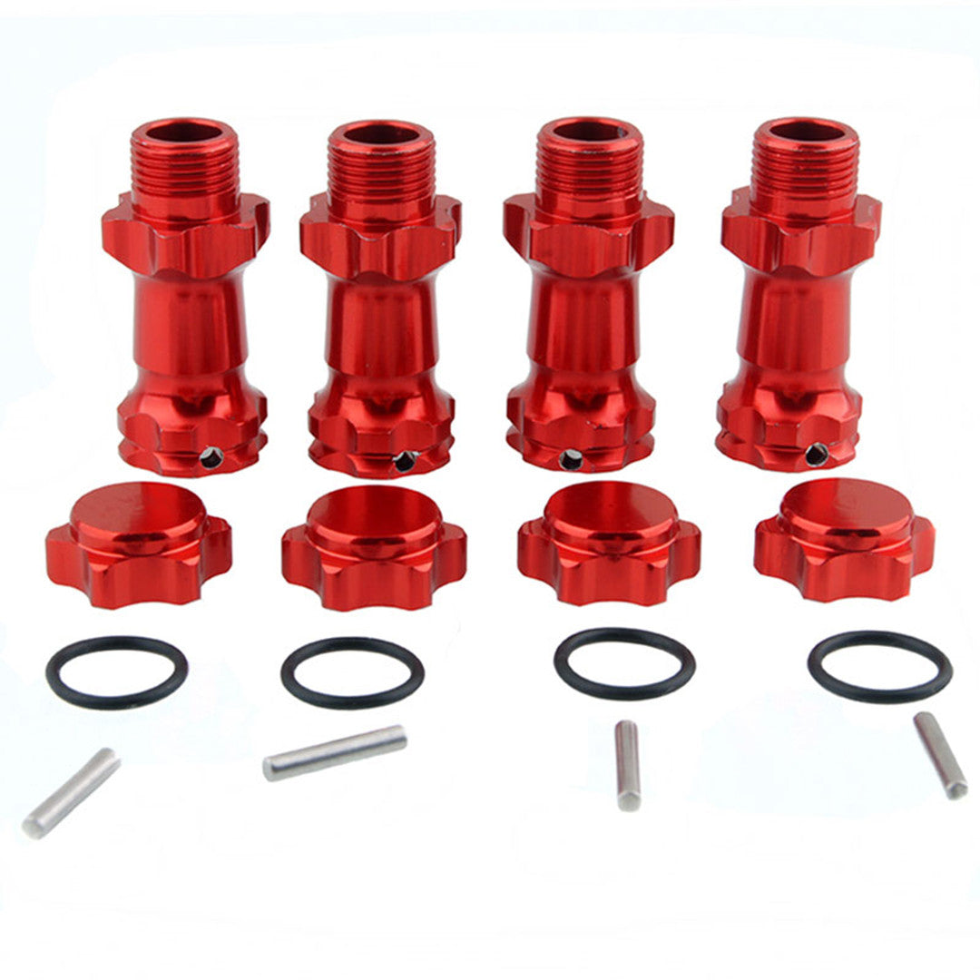 4pcs 1:8 RC Model 17mm Wheel Hex 30mm Enhanced Mount Drive Adapter Cover HSP 89108