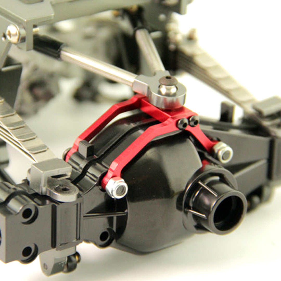 Bridge central bracket for three axle rear suspension bridge in 1/14 truck tractor/dump truck
