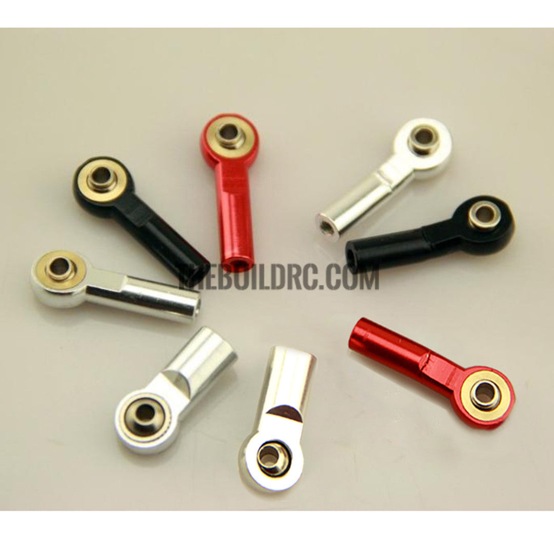 Aluminum M3 Link Rod End Ball Joint CW for 1/10 RC Car Crawler Buggy Straight 27mm Black