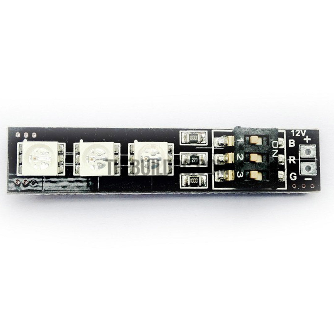 RGB LED Lamp Panel 12V 3S Lipo 7 Colors Switch For FPV Helicopter Multi-axis
