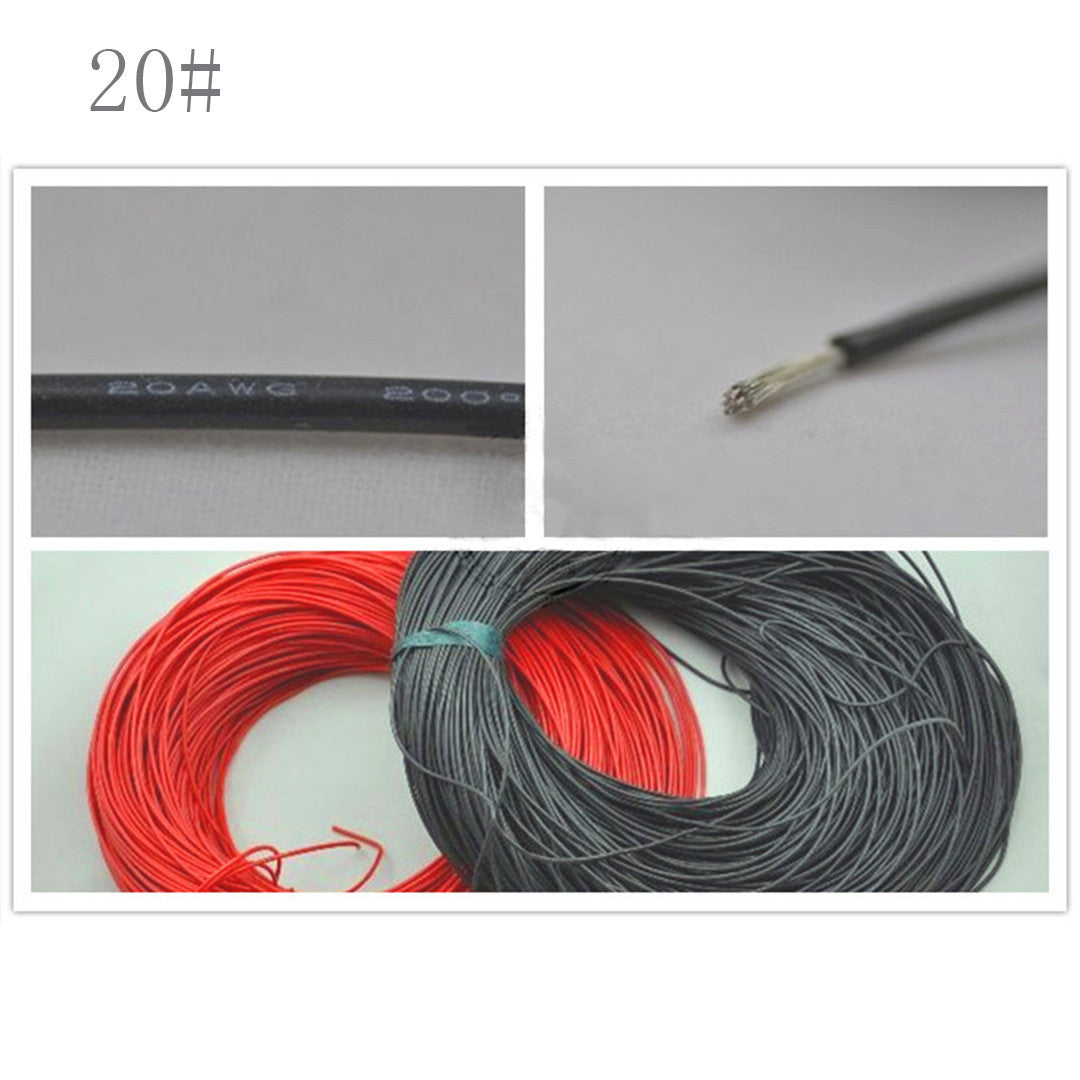 Silicone extension cord 20AWG 0.5mm*mm flexible and High temperature