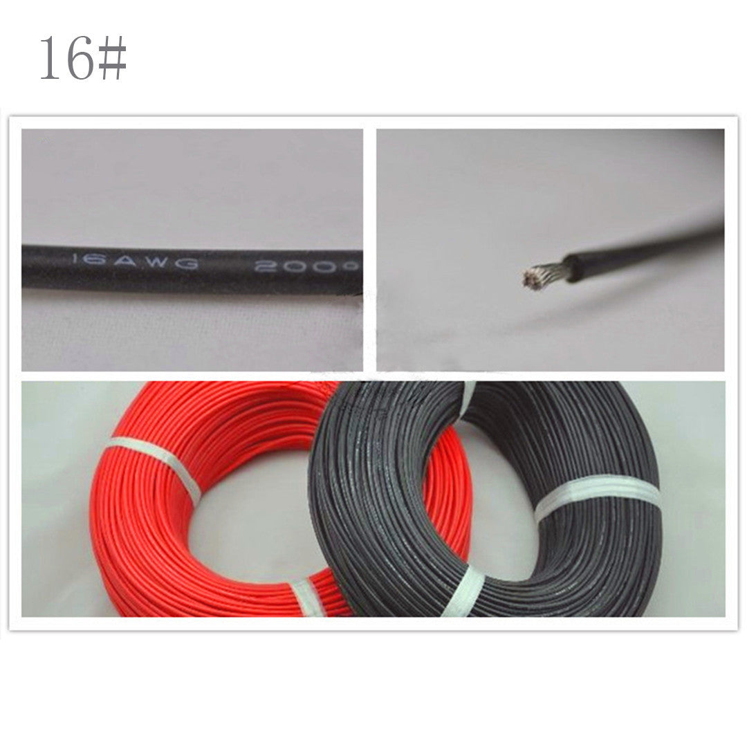 Silicone extension cord 16AWG 1.27mm*mm flexible and High temperature