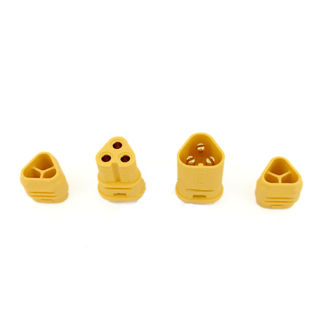 AMASS MT30 2mm 3 pole Bullet Connector Plug Set For RC ESC to Motor (Pair)