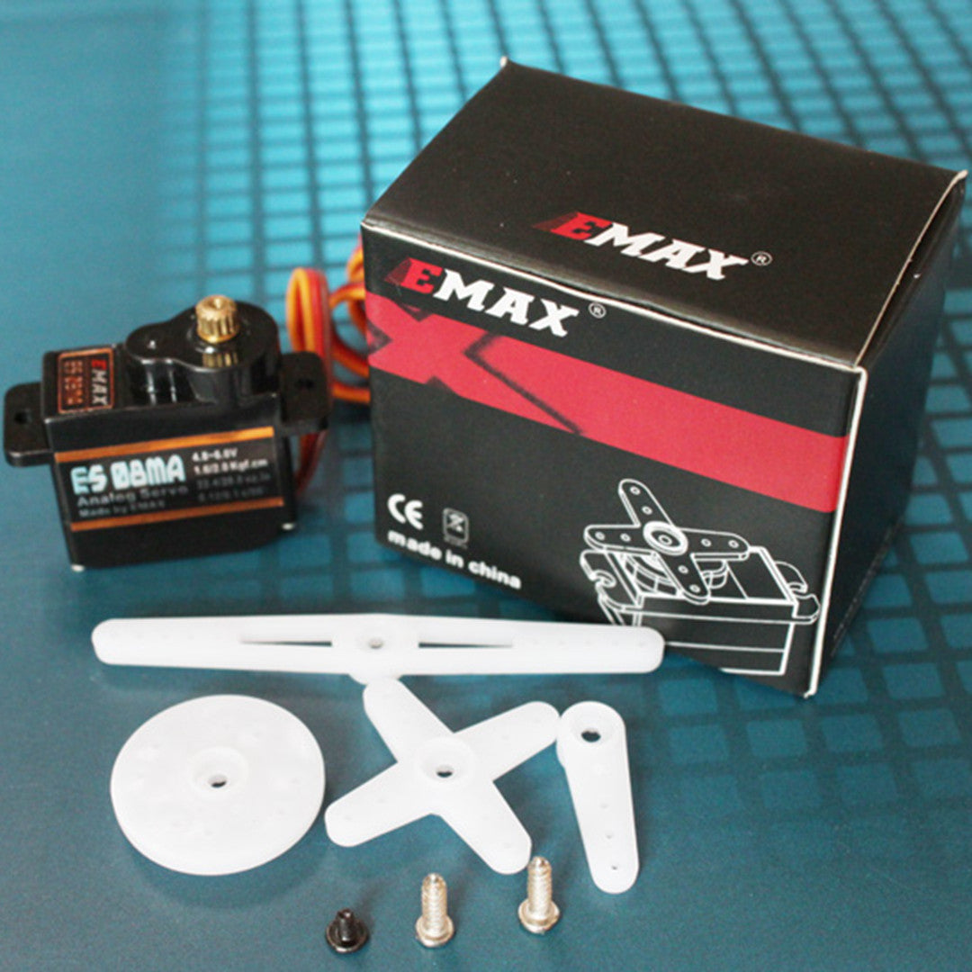 Emax 9g micro analog servo with metal gear ES08MA II for RC planes and Helicopters