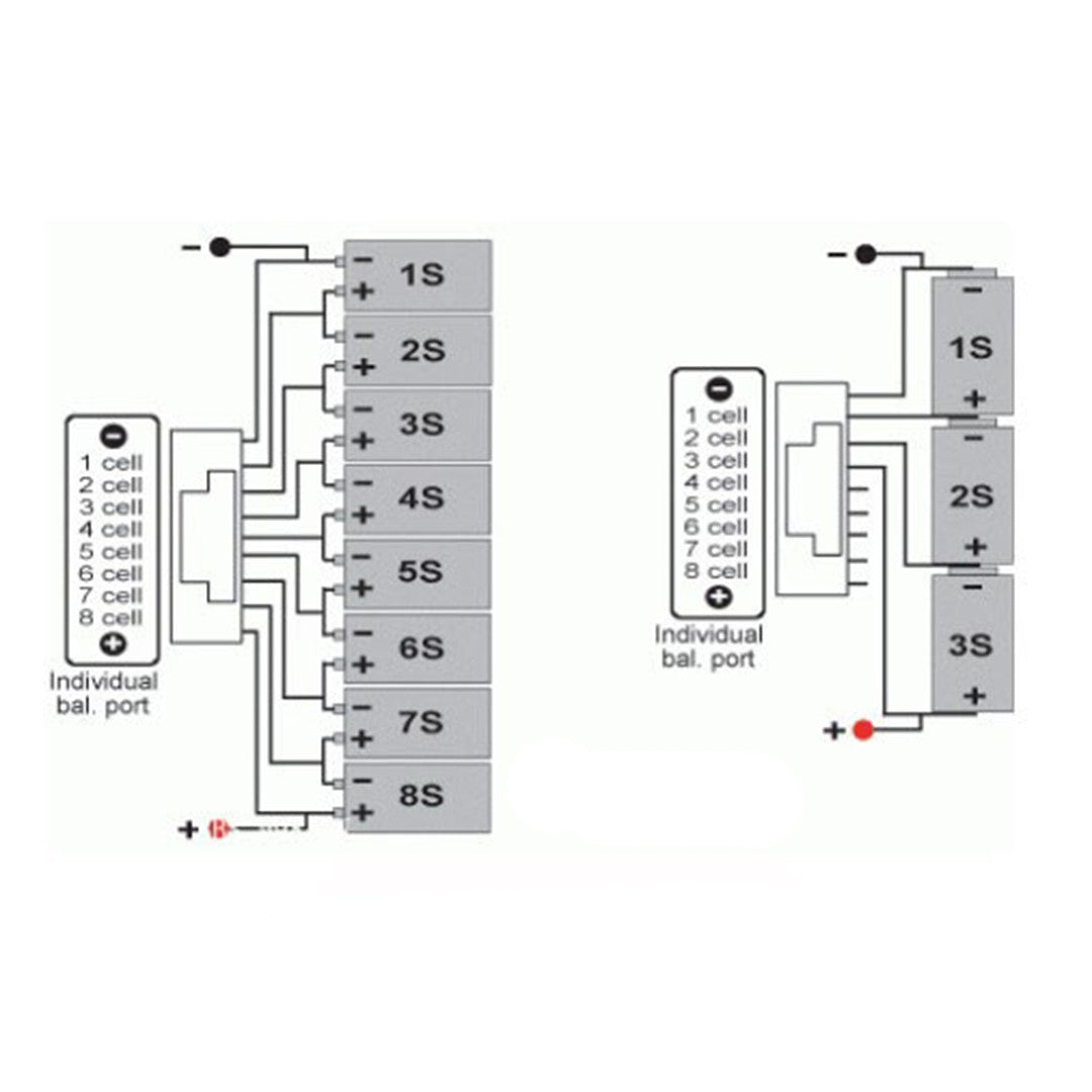 3S 11.1V 150mm 22AWG wire balancing charge plug 2.54XH