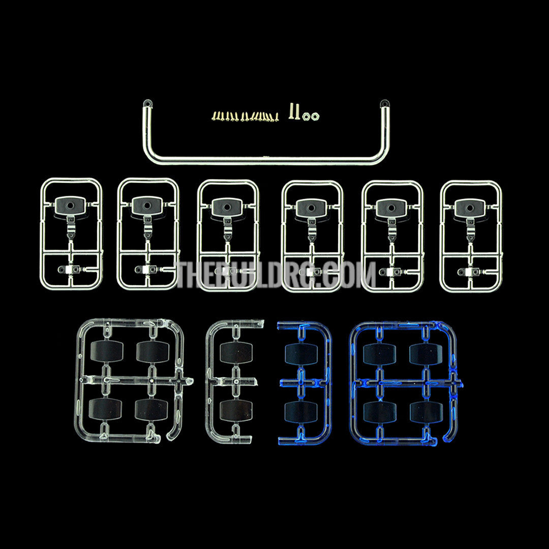 123mm x 30mm Roof Light TAMIYA Volvo Tractor Truck Compatible (Six Square Light Set)