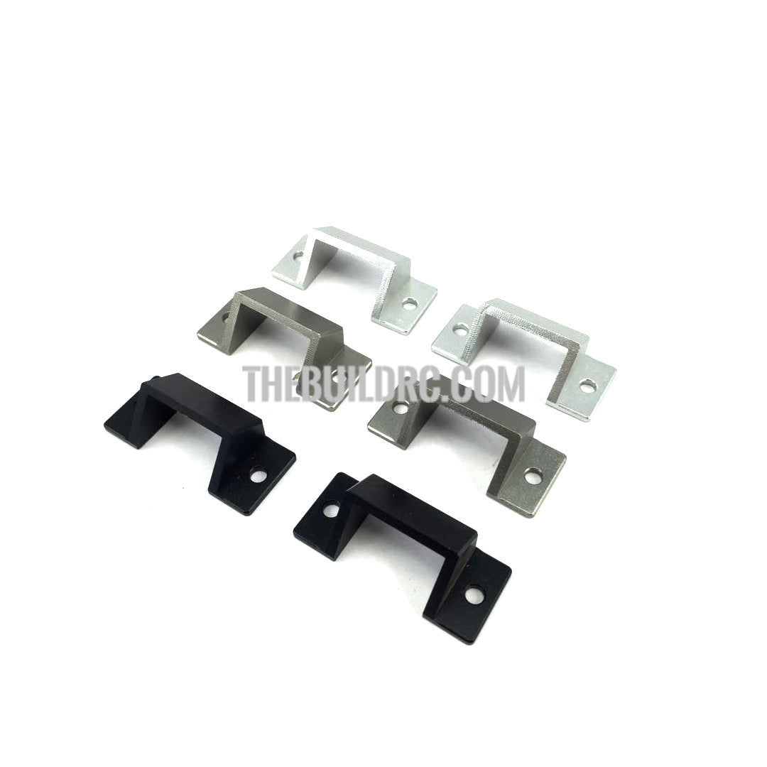 1/14 rubber stopper round pieces of metal trailer frame compatible with TAMIYA (2pcs) - Silver