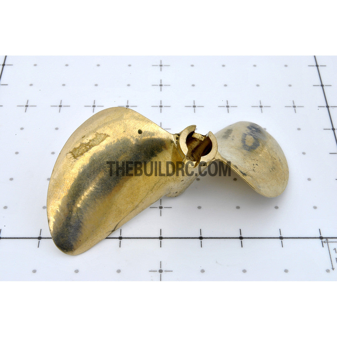 Φ6.35 x Φ70mm RC EP Boat Copper Slotted Propeller