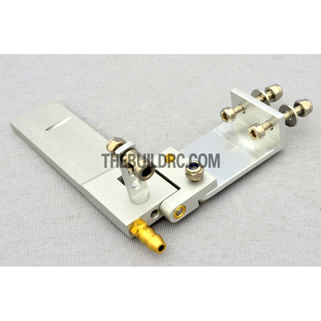 43*75mm CNC Aluminium RC Boat Mini Helm Rudder (Single Water Entrance)