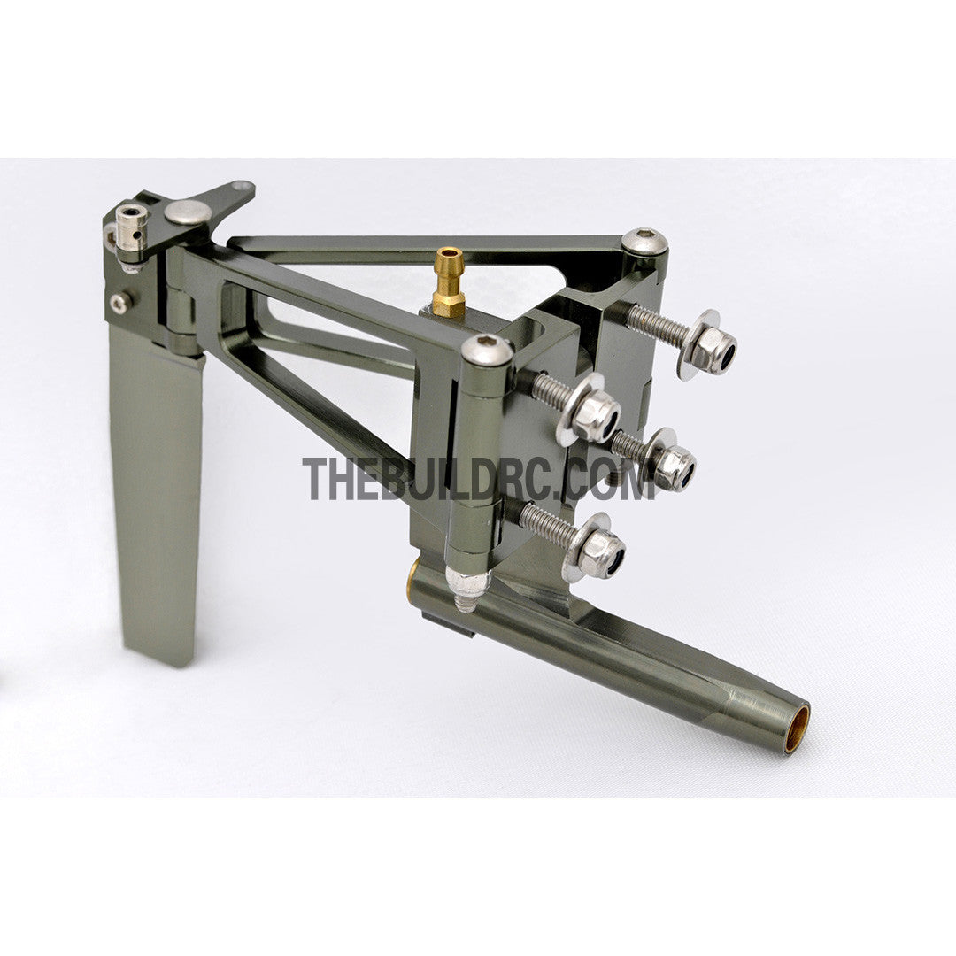 100mm Double Arm Durable Aluminum Helm Rudder with Φ4.76mm Shaft Holder