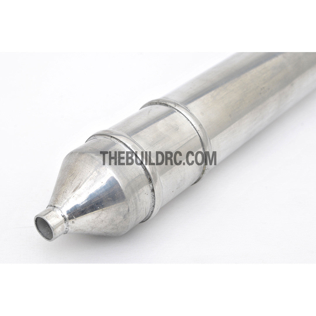 RC Boat 570mm Aluminum British Style Gas Engine Exhaust Pipe Tube Manifold