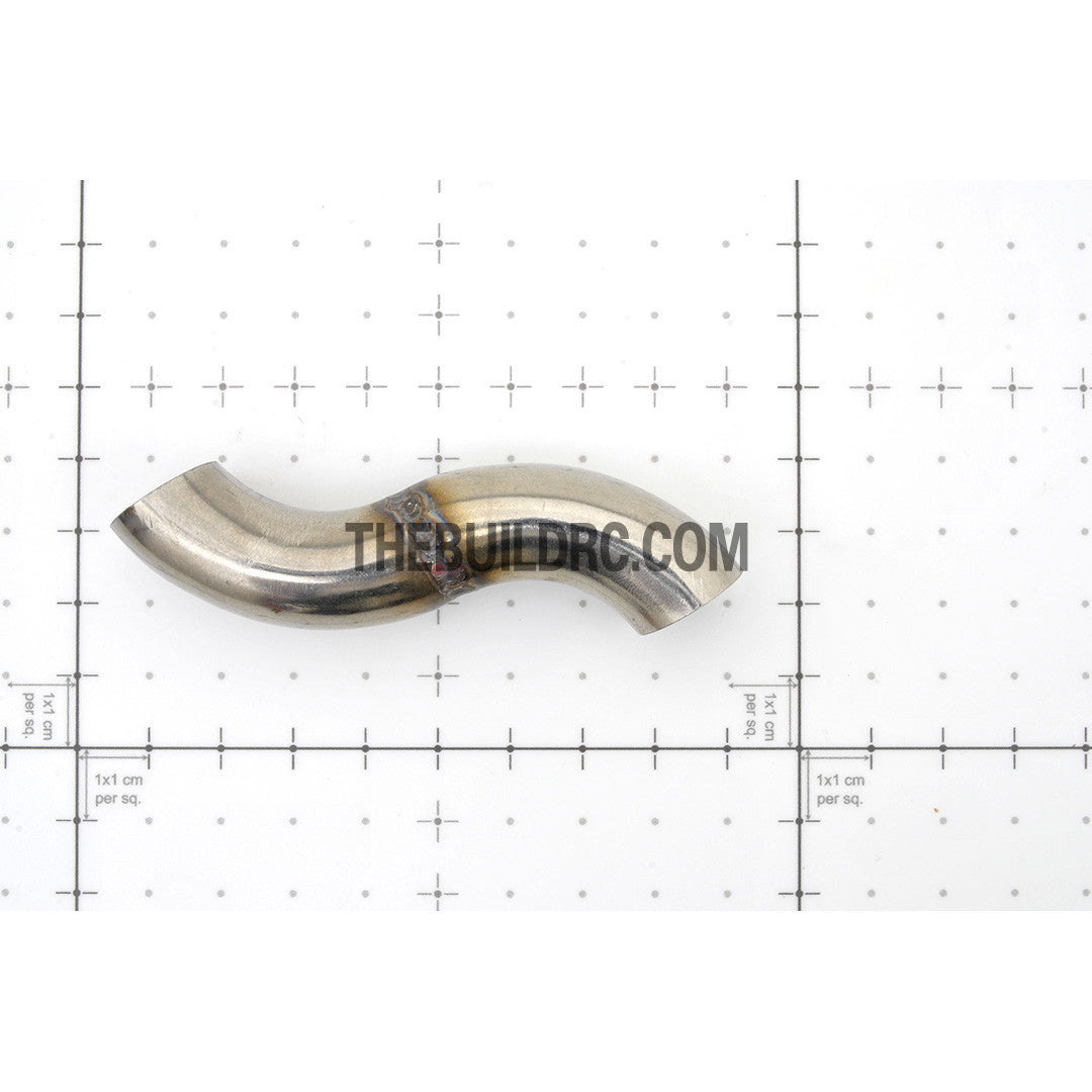 RC Boat Φ16mm x 65mm Stainless Steel GP21-25 S-Pipe Tube Manifold