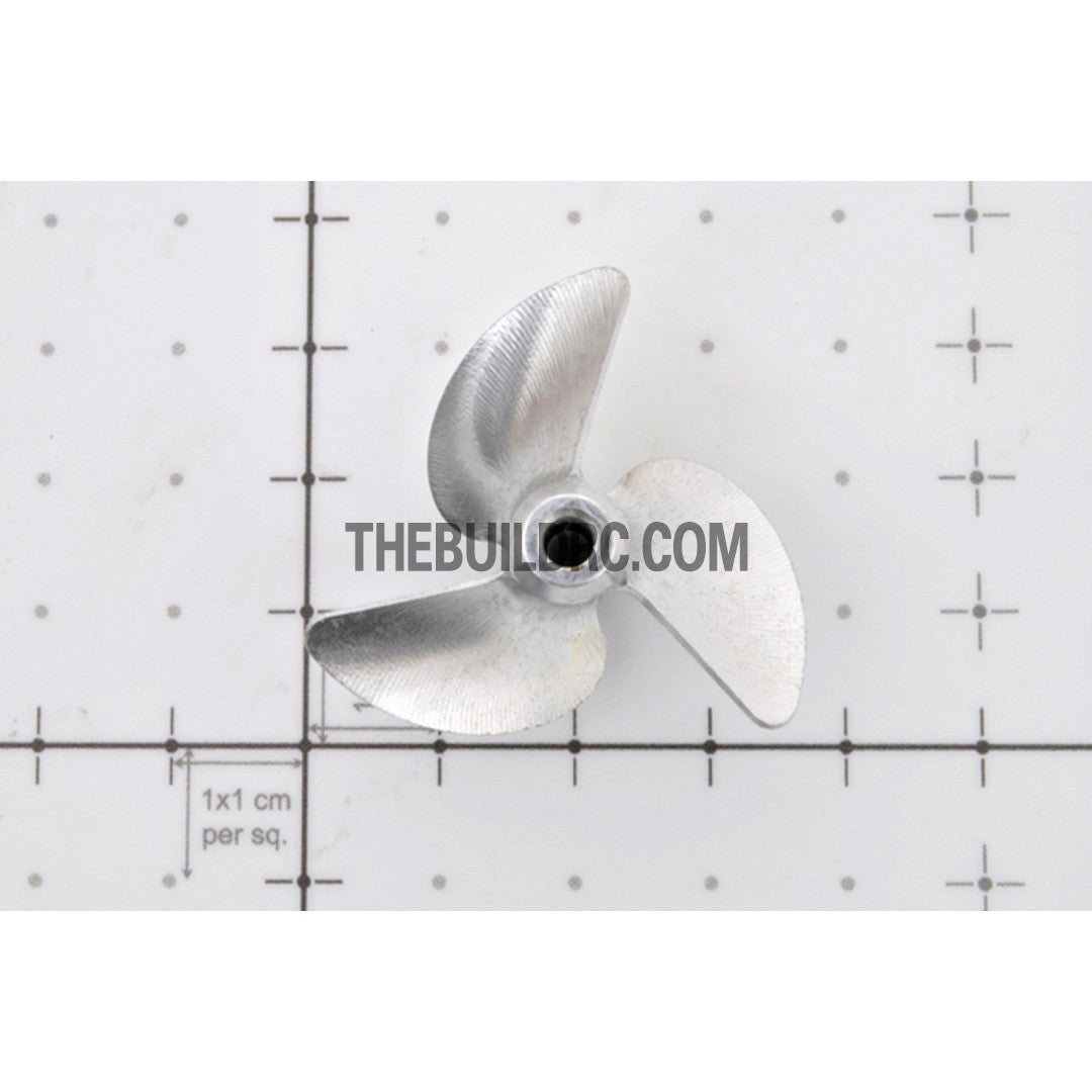 D37 x P52 x ??3.17mm RC Boat Aluminum CNC Slotless 3-Blade Propeller