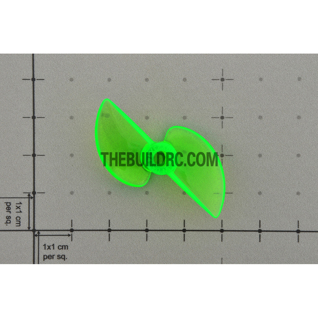 Φ3.9 40 x 23 x 14mm RC Boat Plastic Slotted 2-Blade Propeller