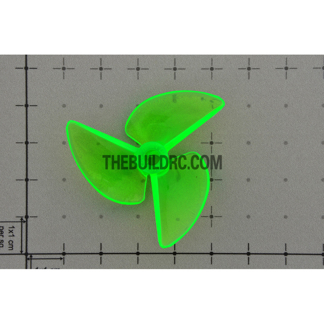 Φ3.9 3P x 45 x 17mm RC Boat Plastic Slotted 3-Blade Propeller