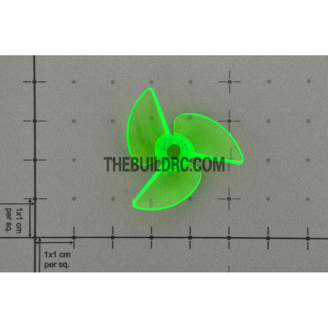 Φ3.9 3P x 33 x 12mm RC Boat Plastic Slotted 3-Blade Propeller