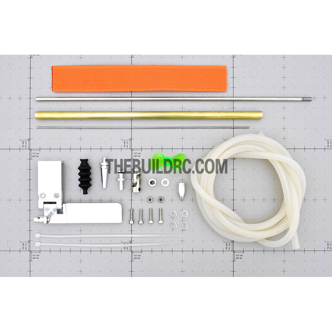 22.5" RC EP Fiberglass Deep-vee Arowana Mono 1 Racing Boat Hardware Kit (Rudder, Shaft, Propeller)