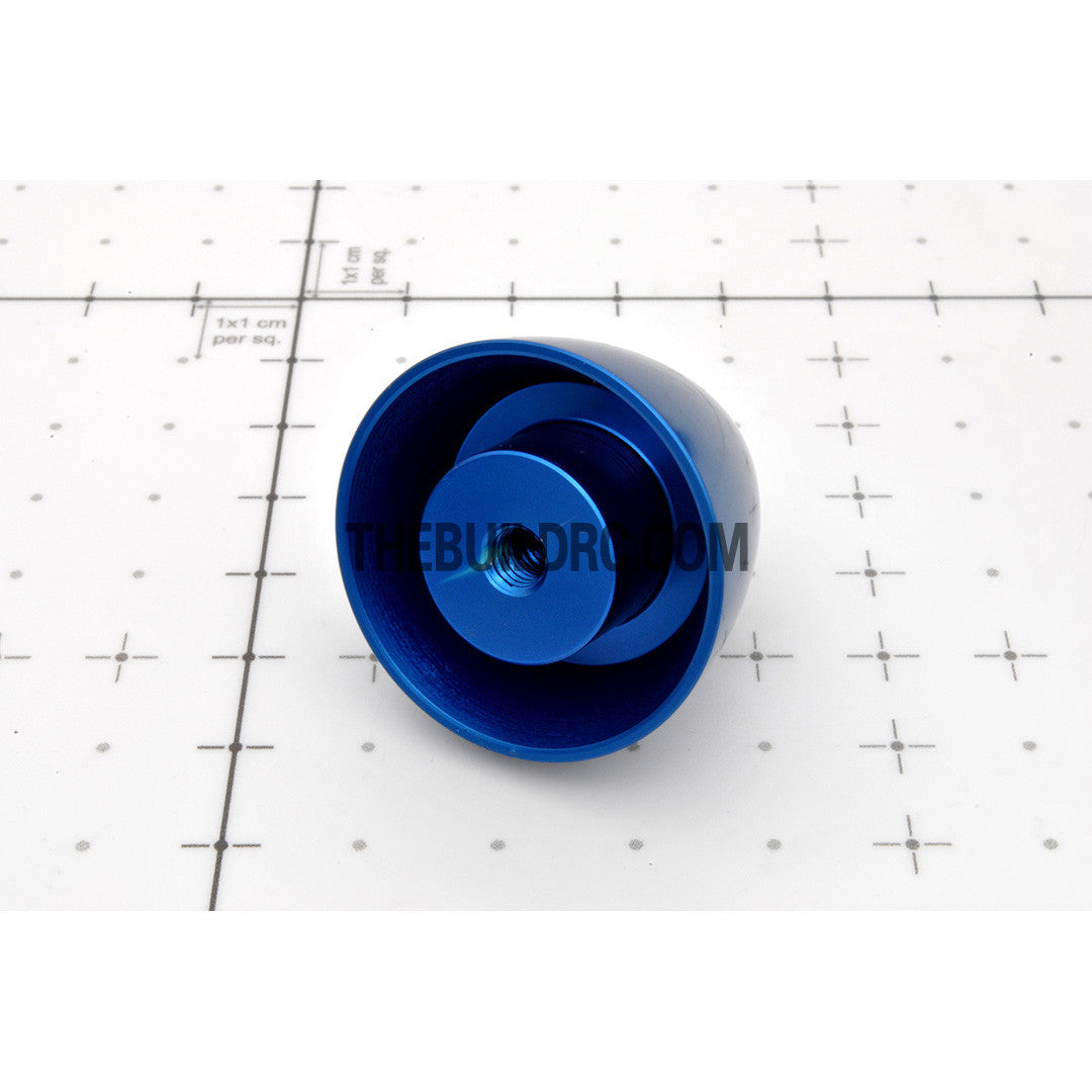 ??5.0mm / 0.2 inch D32 x H30mm RC Plane Aluminum Propeller Spinner - Blue