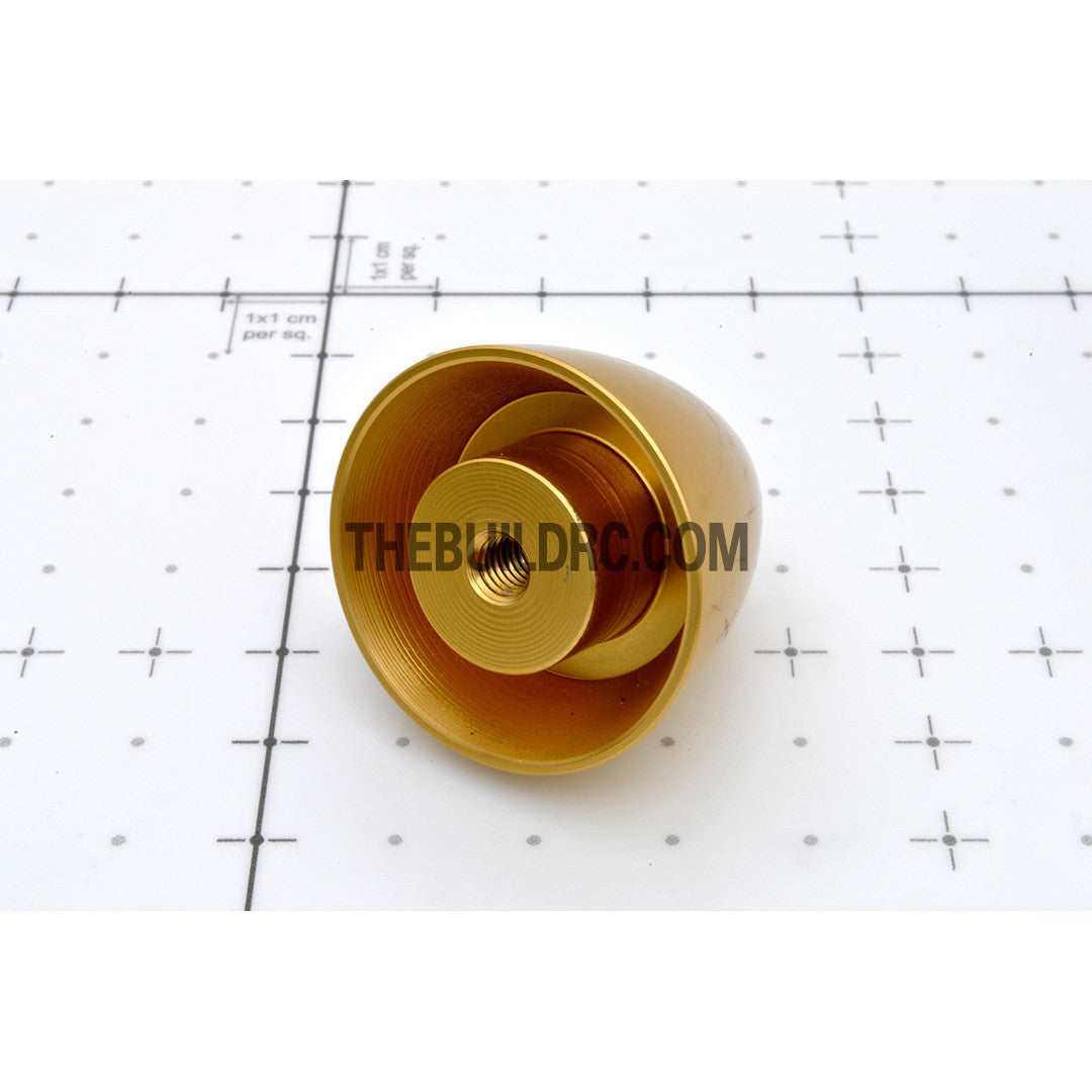 ??5.0mm / 0.2 inch D32 x H30mm RC Plane Aluminum Propeller Spinner - Yellow