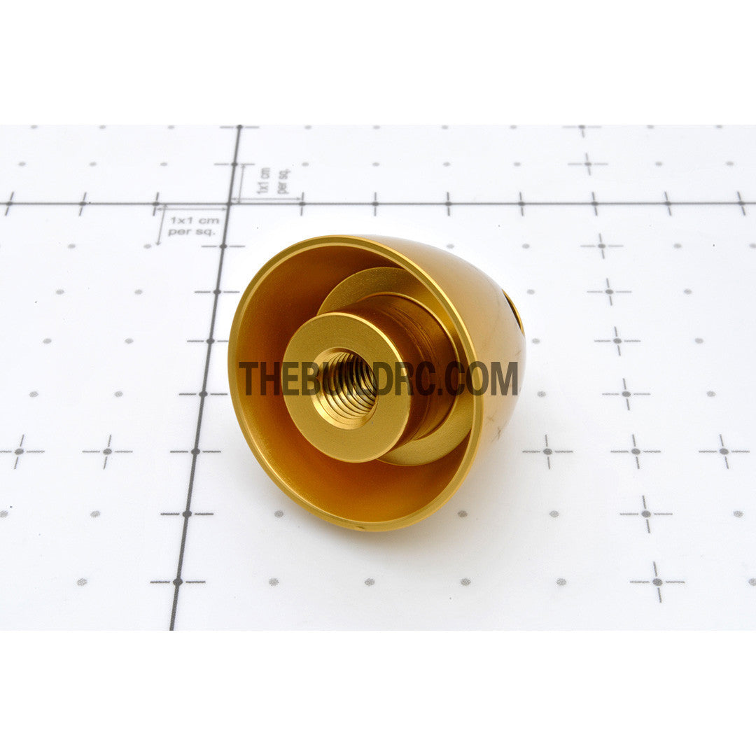 ??7.95mm / 0.3125 inch D32 x H30mm RC Plane Aluminum Propeller Spinner - Yellow
