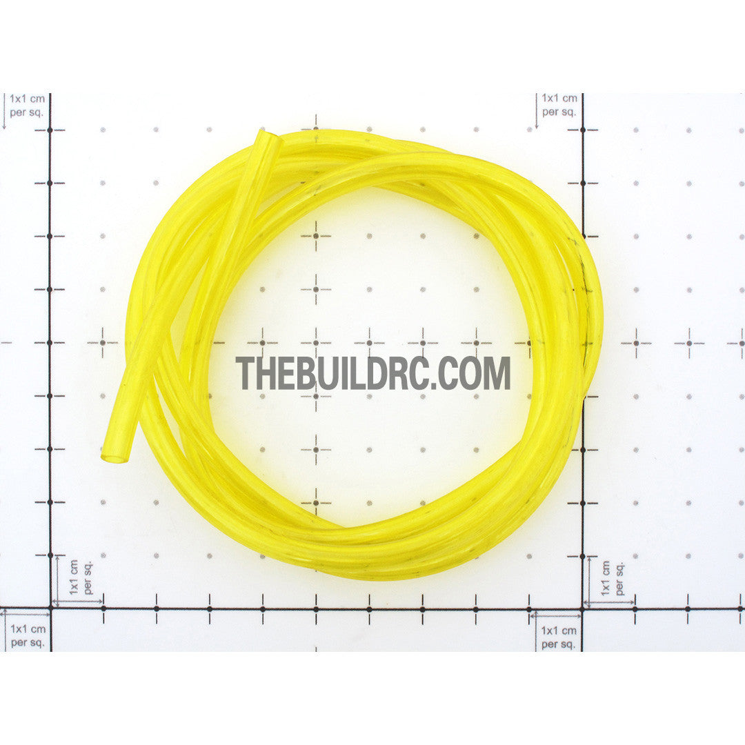 Φ3×Φ5mm Semi Soft PVC Rubber RC Boat Water Inner Tube (1 Meter) - Yellow