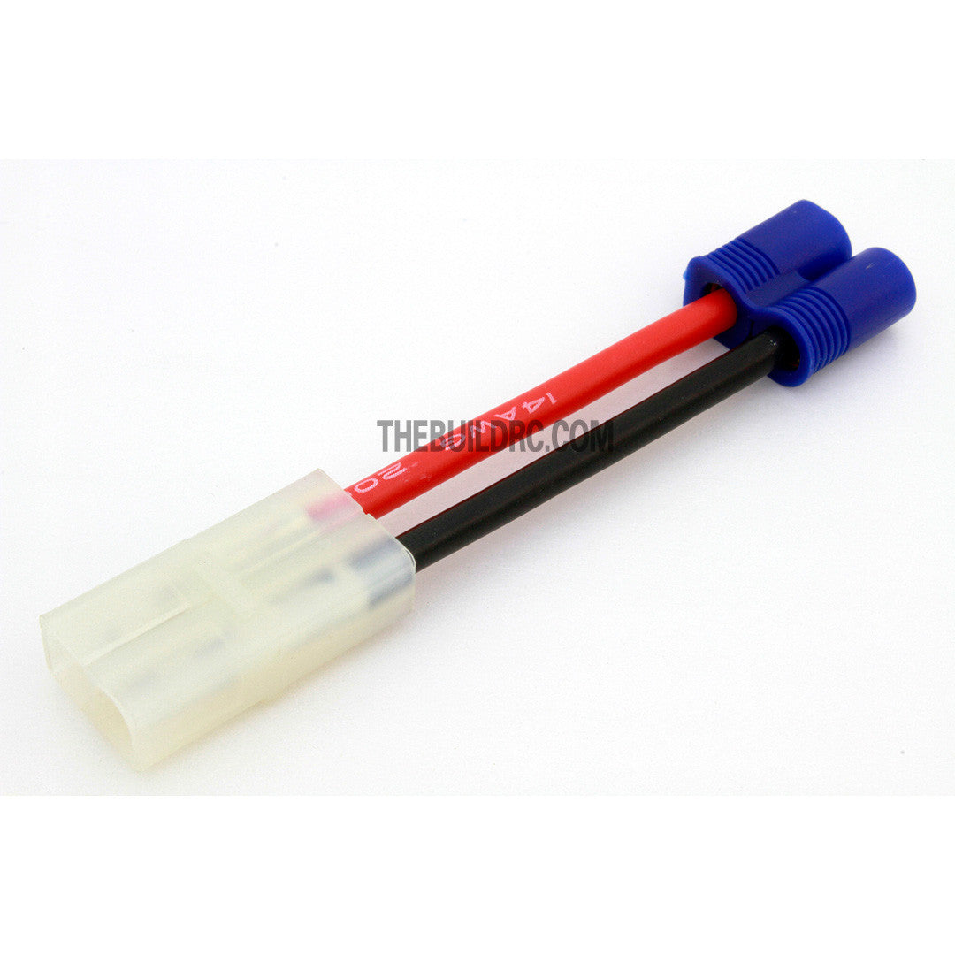 45mm 14 AWG Male EC3 <-> Male Standard Tamiya Plug Adaptor Cable