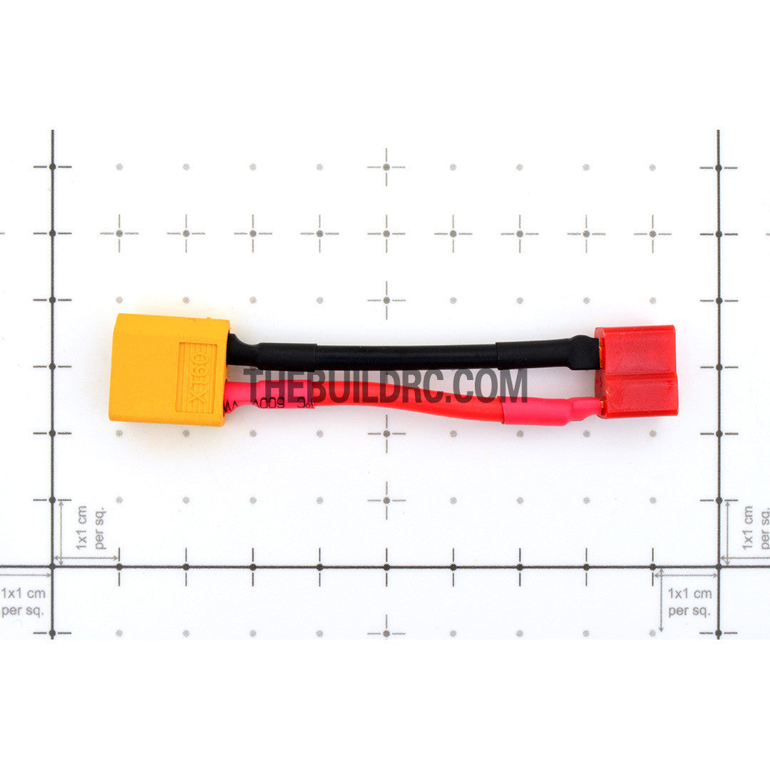 Male XT60 <-> Female T-Connector 50mm 14 AWG 200?? Wire Battery Adaptor