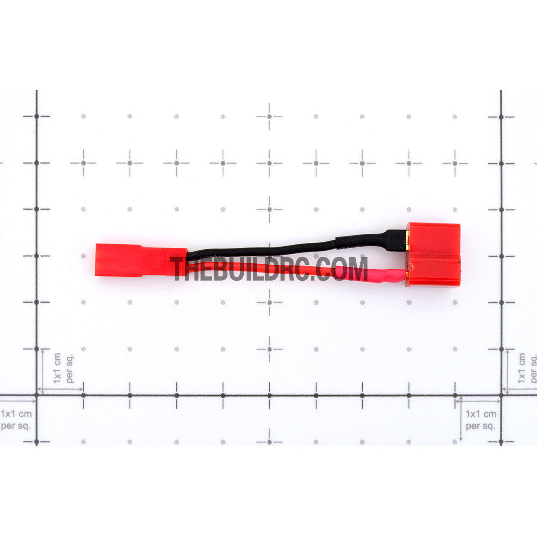 Female T-Connector <-> JST Male 50mm in-line Battery Adapter