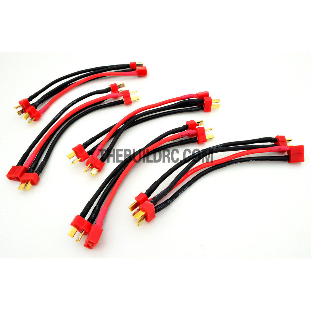 Deans T-Plug Ultra Plug 3-to-1 Battery Connector 14 AWG 200?? Cable in Series (5pcs/set)