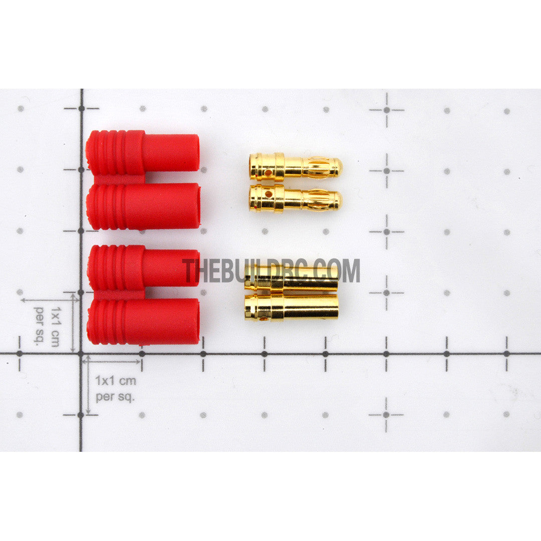Turborix Advance 3.5mm Thermostable Gold Connectors & Shrink Plastic Tubes Set (2 Pairs)