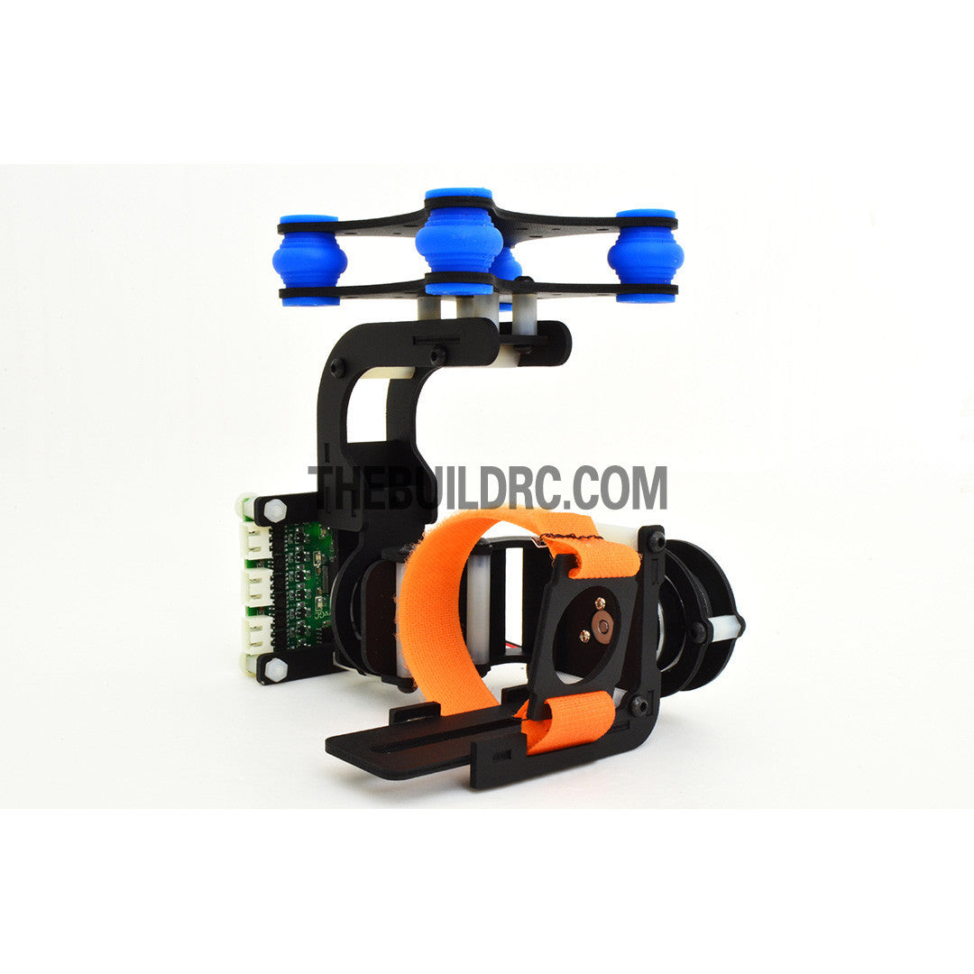 FPV Camera Mount Gimbal With 2208kv Brushless Motors & Controller for Gopro3 Aerial (Upgradeable) - Wooden & Fiberglass (~167g)