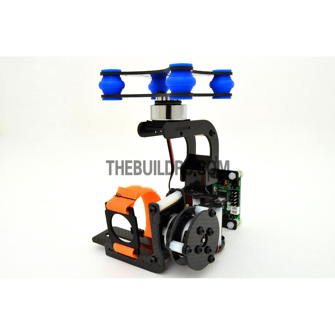 3 Axis Upgraded FPV Camera Mount Gimbal With 2208kv Brushless Motors & Controller for Gopro3 Aerial - Carbon Fiber (~245g)