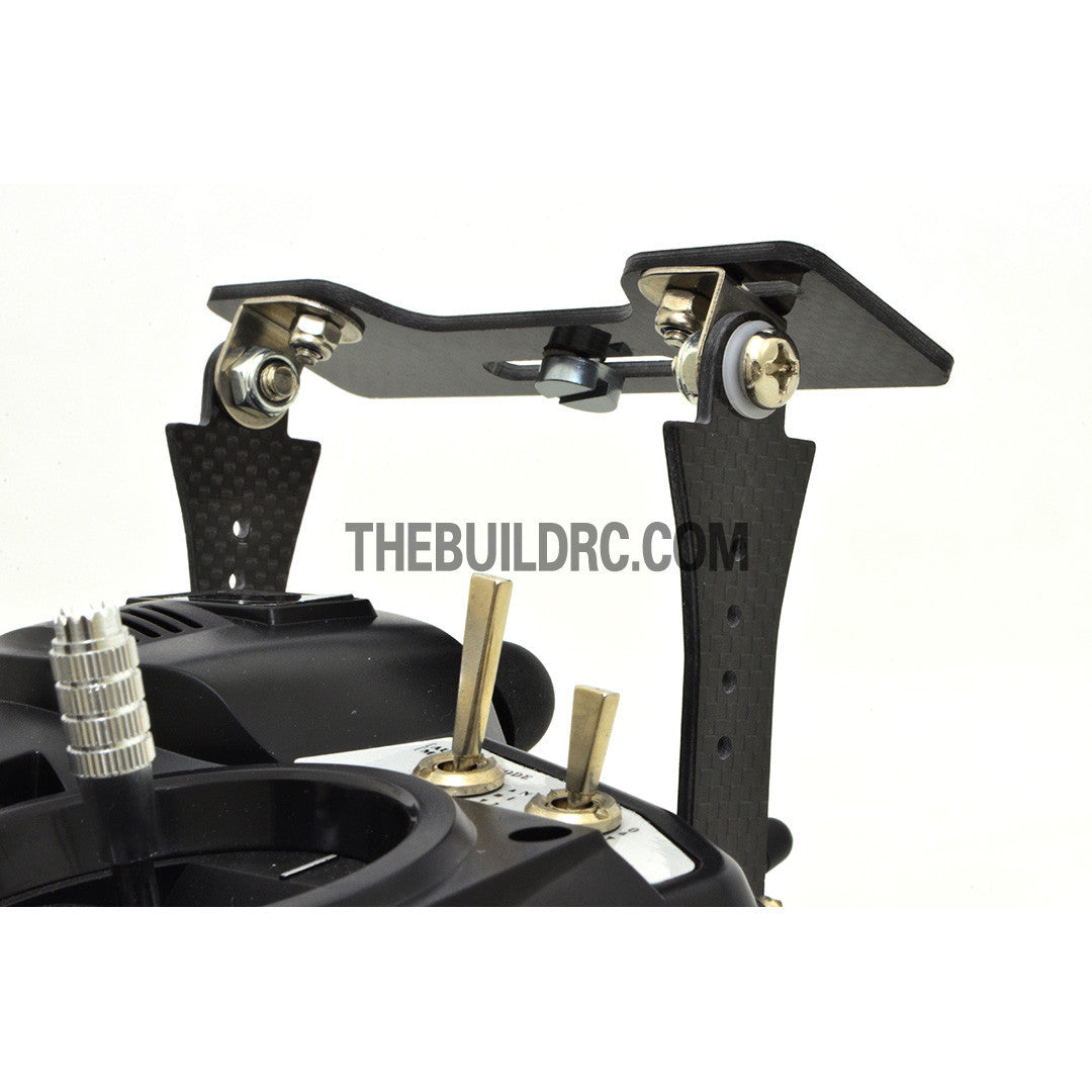 LED Screen Monitor Carbon Fiber Rear Mount For RC FPV Radio