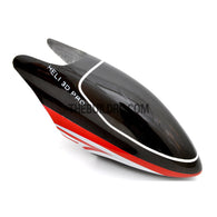 450 Fiberglass Helicopter Fuselage Canopy Black / Red / White
