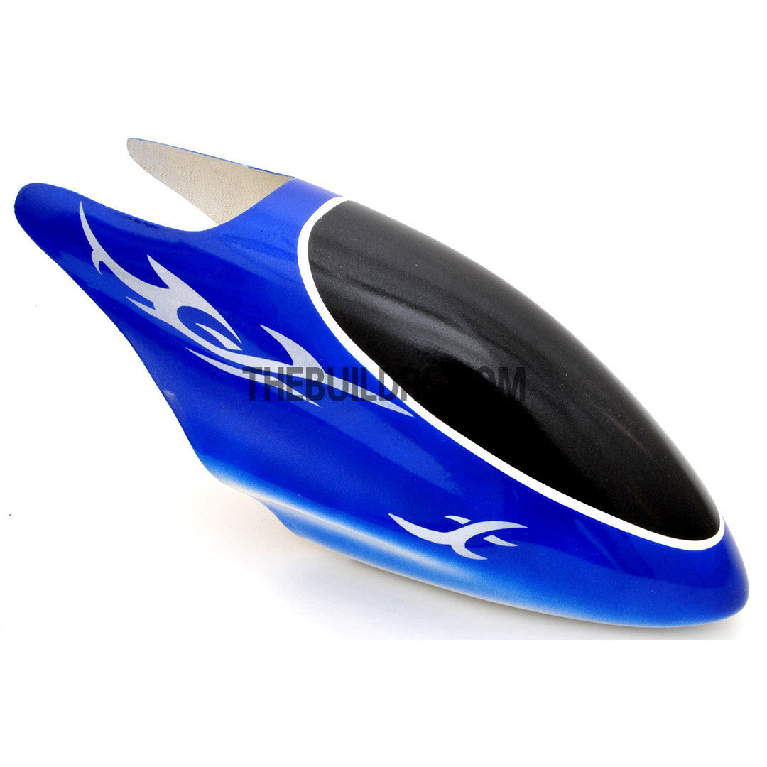 450 Fiberglass Helicopter Fuselage Canopy - Blue