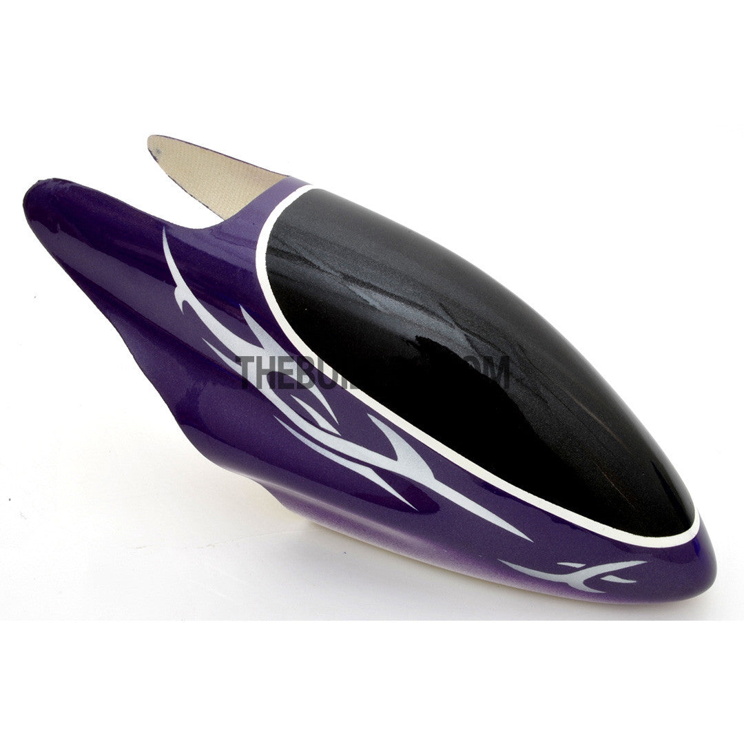 450 Fiberglass Helicopter Fuselage Canopy - Purple