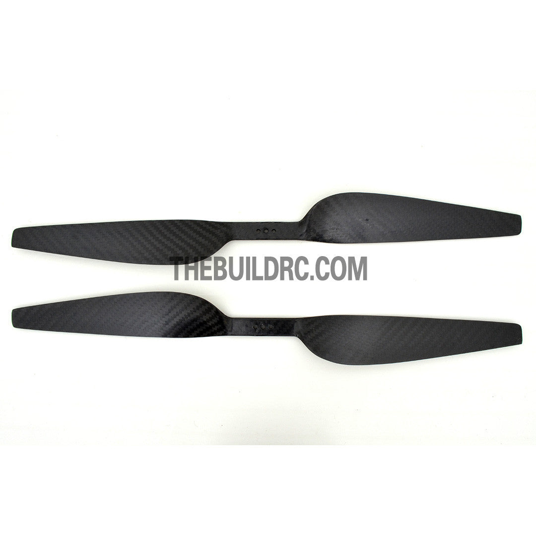 16 x 5.5" 1655 Carbon Fiber Dragon Fly Flat Head Propeller for RC Multi Rotor Quadcopter (2pcs)