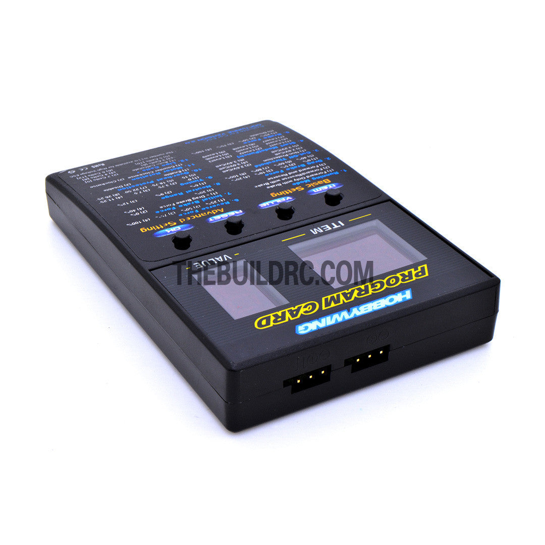 HobbyWing Brushless Motor ESC System Programming Card