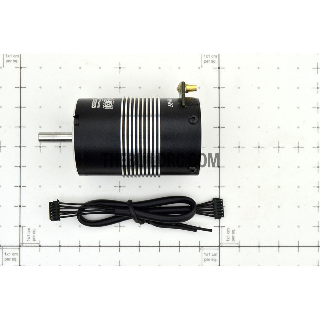 HobbyWing XERUN 3656 4700kv Sensored Brushless Motor for 1/10 RC 4x4 SCT Short Course Trucks - Black