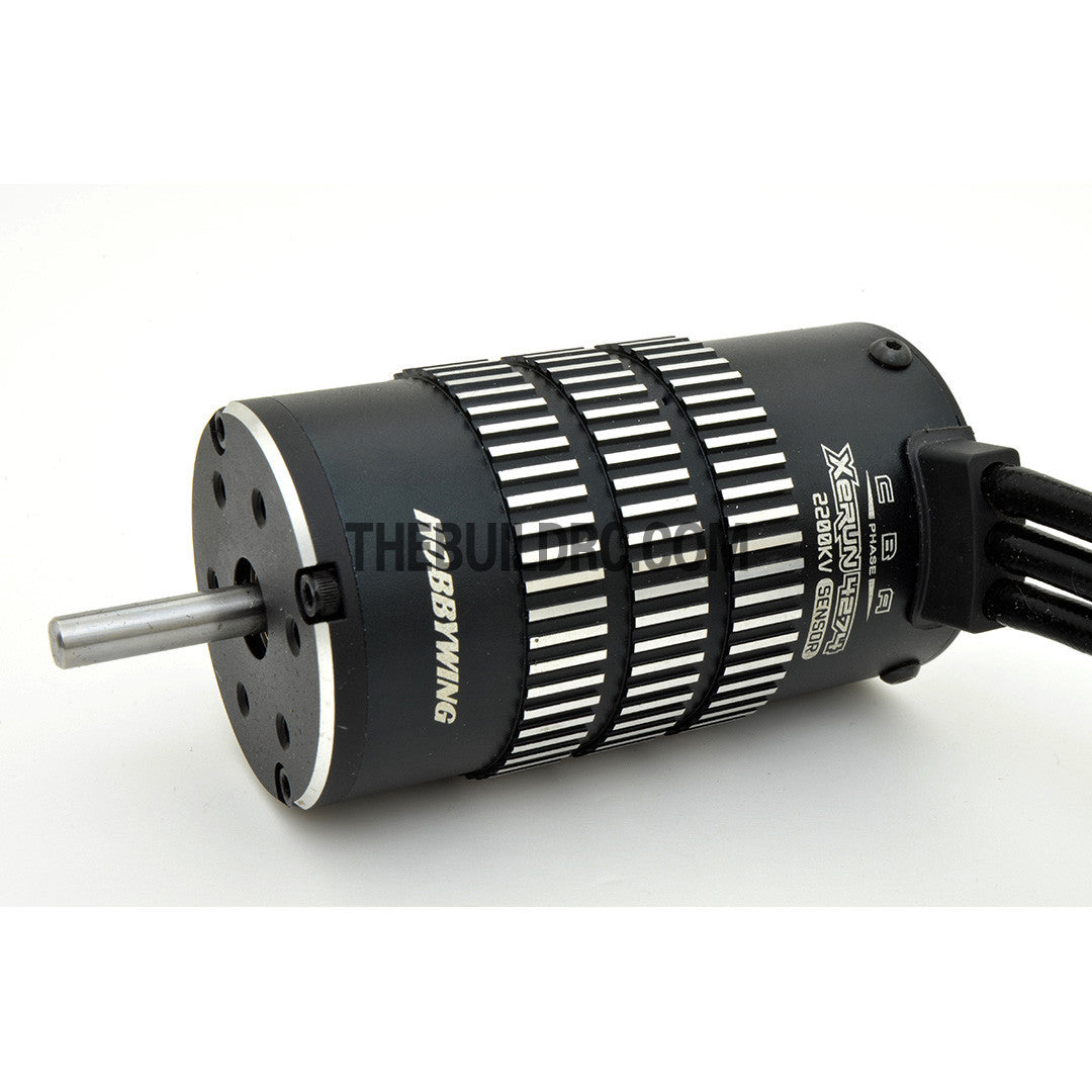 HobbyWing XERUN 4274 2200kv Sensored Brushless Motor for 1/8 RC Racing Car - Black