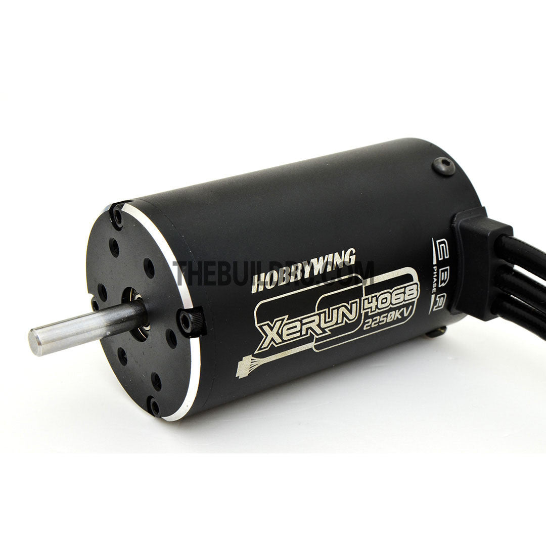 HobbyWing XERUN Combo-M5B 4068 2250kv Sensored Brushless Motor 150A ESC Power System for 1/8 RC Off-Road Buggy / Truggy - Black